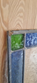 Königsblaues Buntglas
