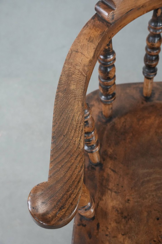 Image 1 of 2 sedie da capitano antiche inglesi dei primi del XIX secolo