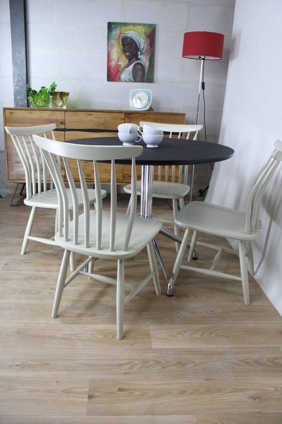 Image 1 of Vintage Scandinavische Akerblom-stoel van berkenhout, Zweden, 1955