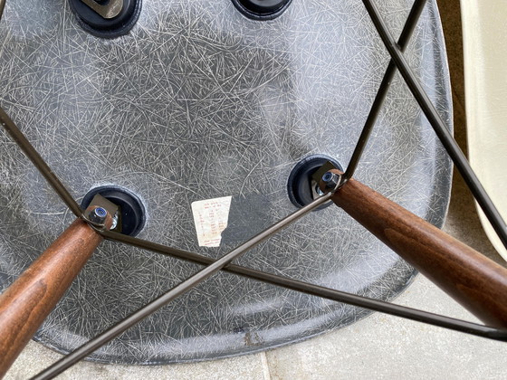 Image 1 of Set of 4 Eames Herman Miller Vintage DSW Fiber Walnut Chairs