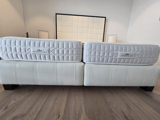 Treca Doppelbett, Doppelbetten, Leder, Stoff, Creme (Foto 3 von 6)