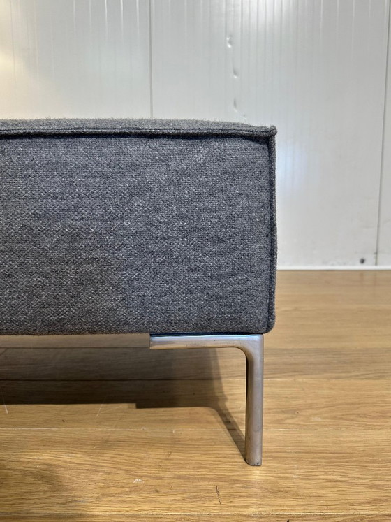 Poggiapiedi Design on Stock Bloq NUOVO RIVESTITO + GARANZIA, Poggiapiedi e pouf, Altro, Metallo, Grigio, Modern (foto 7 di 8)