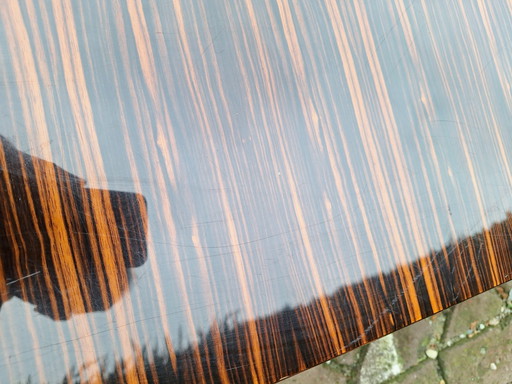 Mesa de centro de diseño italiano de Desalto chapa de palisandro