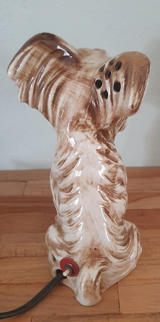 Immaculate Set of 2 Vintage Porcelain Dog Tealights (1950s) – Table lamps (photo 11 of 15)