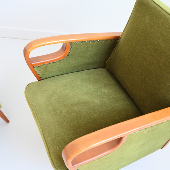Image 1 of Pair of vintage 1950s armchairs