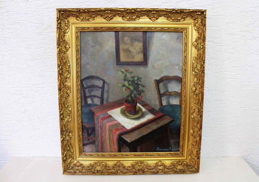 Stilleben in Öl auf Leinwand von Fernand Fabre