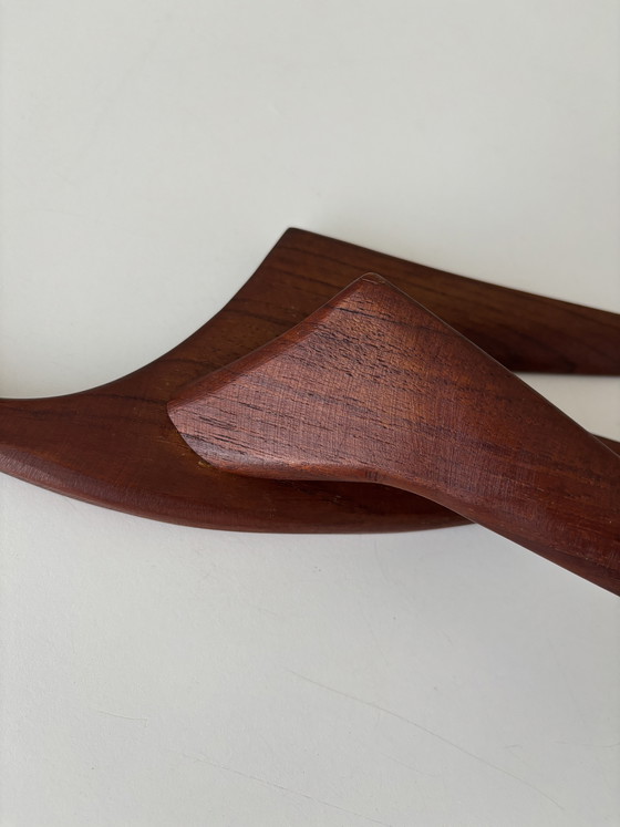 Image 1 of Vintage Teakhouten 50cm Scandinavische wandvogel 