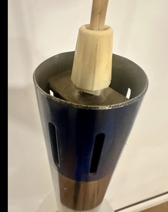 Image 1 of Vintage lamp met opalen bol.