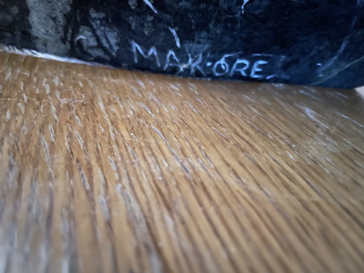 Exklusive Cliff Makore Skulptur „Chronik“ – 50 kg Gepardenjade (gesegnet/signiert)