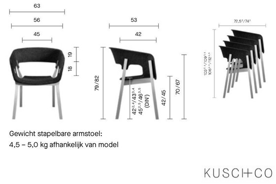 Image 1 of Set Van Twee Stuks Kusch + Co Njord in Topstaat