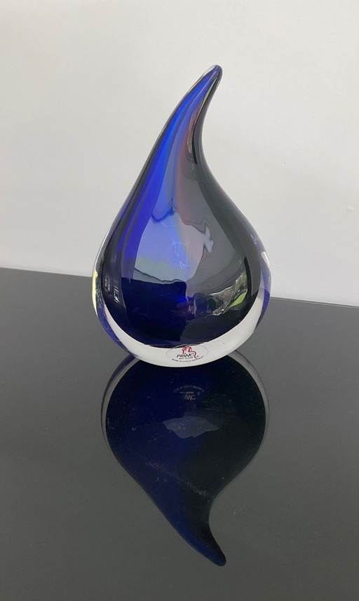 SCULPTURE EN VERRE « GOUTTE »