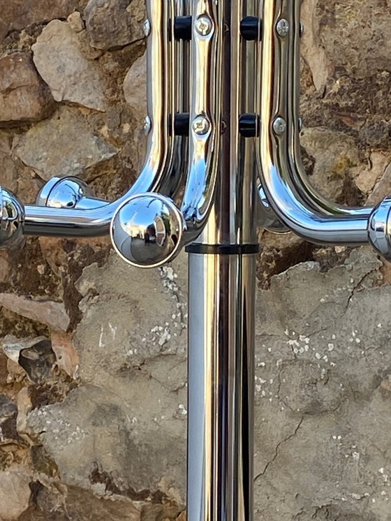 Image 1 of Appendiabiti vintage 1970 in metallo cromato