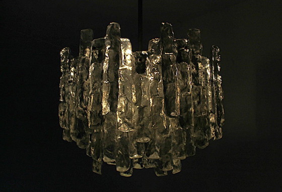 Image 1 of Kalmar chandelier with XL ice glass parts