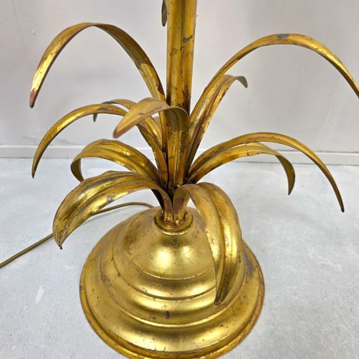 Hans Kögl pineapple lamp 1960s/ Gilded milk glass