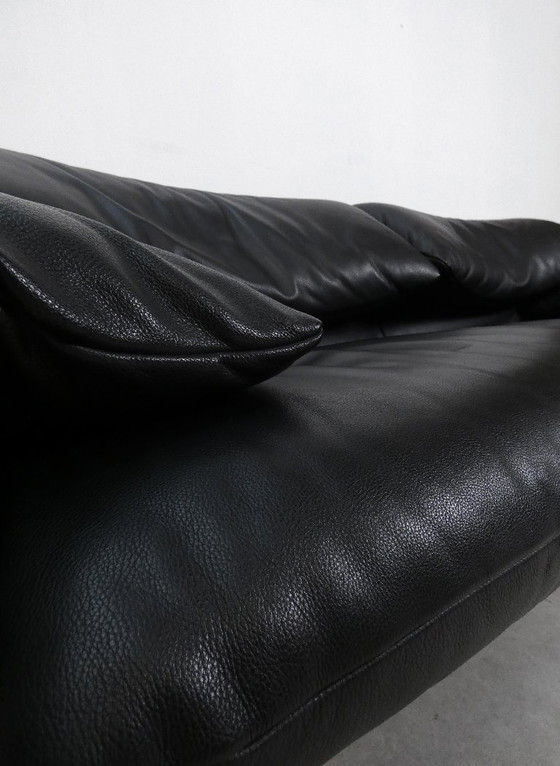 Image 1 of Cassina Maralunga 2,5 posti - pelle nera