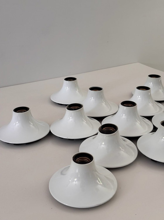 Image 1 of Komposition aus 13 Teti Vico Magistretti Wandleuchten für Artemide, 1970, ABS Space Age