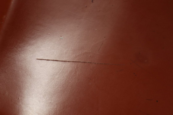 Image 1 of Set of six leather cantilever dining chairs by Willy Rizzo for Cidue, Italy 1970s