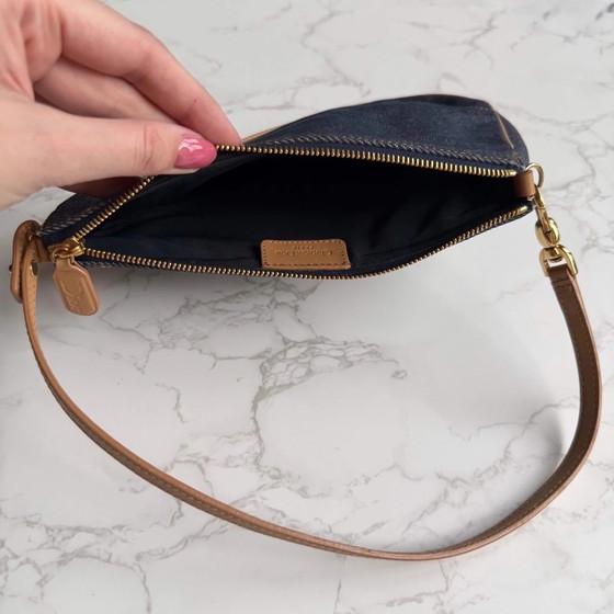 Christian Dior pochette de mezclilla Saddle – Clutches, Cuero, Denim, Vintage (photo 9 of 13)