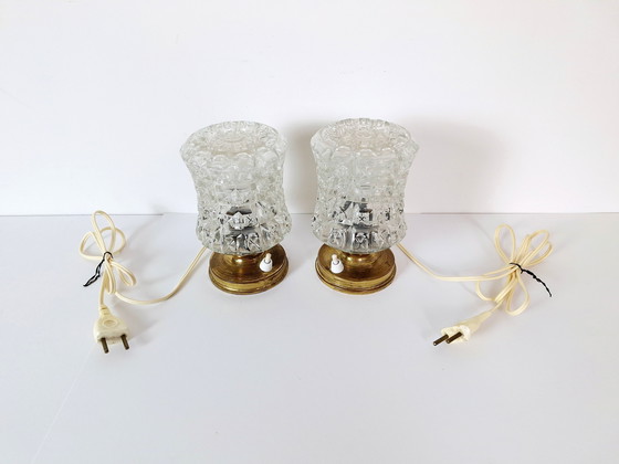 Image 1 of Pair of Vintage Table Lamps, Mid-Century Modern Lamps, 70's Desk Lamps, Bedside Lights, Nightstand Lights, Space Age Lamps