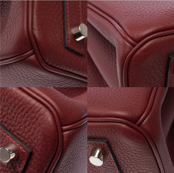 Image 1 of Borsa HERMES Birkin 30 in cuoio rosso - 103349