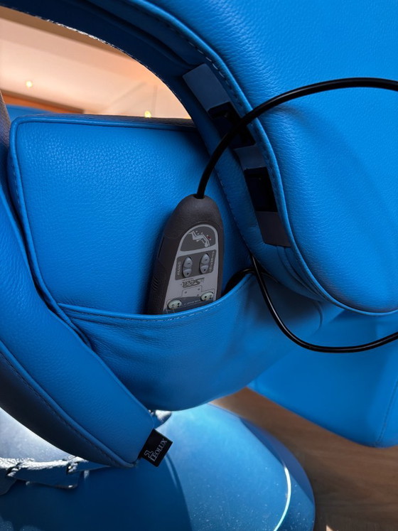 Leolux Helical poltrona relax elettrica | pelle blu | design – Poltrone relax (photo 11 of 22)