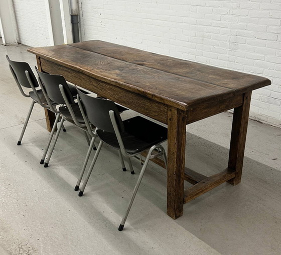 Image 1 of Table paysanne française ancienne