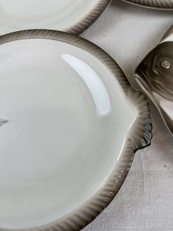 Fischteller Longwy – Geschirr, Porcelain, Art Deco (photo 9 of 14)
