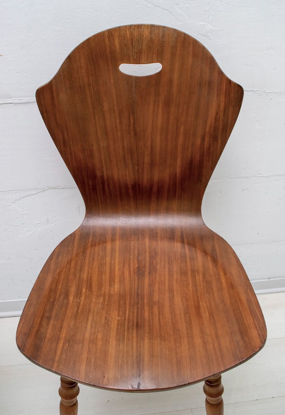 Image 1 of Sillas de madera curvada italianas de mediados de siglo según Carlo Ratti, años 50