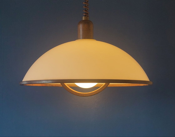 Lampada a sospensione Space Age Steinhauer – Lampade a sospensione, Plastica, Legno, Vintage (photo 2 of 15)