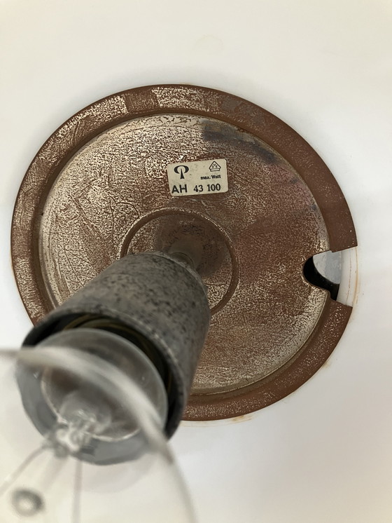 Image 1 of Vintage Peill & Putzler artisjok opaline hanglamp 1960