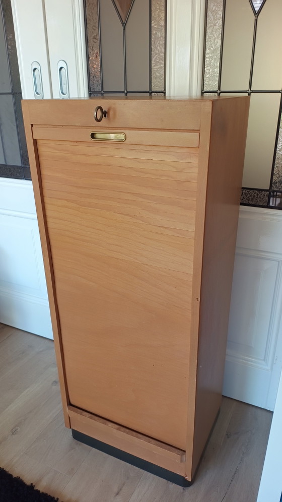 Image 1 of Vintage roldeurkast / archiefkastje – jaren 60/70