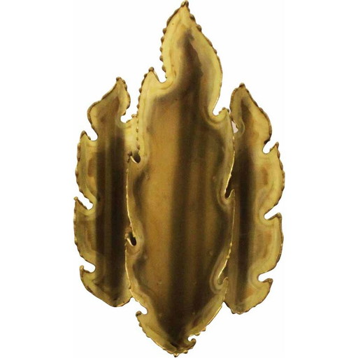 Vintage brass wall lamp by Sven Aage Holm Sørensen, Denmark 1960s