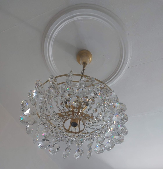 Palwa 10 kg completely renewed – Pendant lamps, Crystal, Brass (photo 4 of 6)
