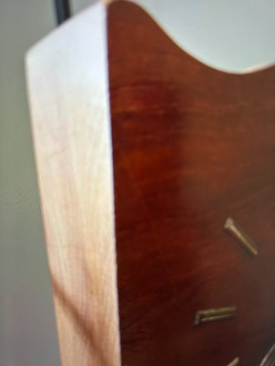 Image 1 of Jakob Palmtag +/- '30-40 - Brass/Wood table clock, 220v