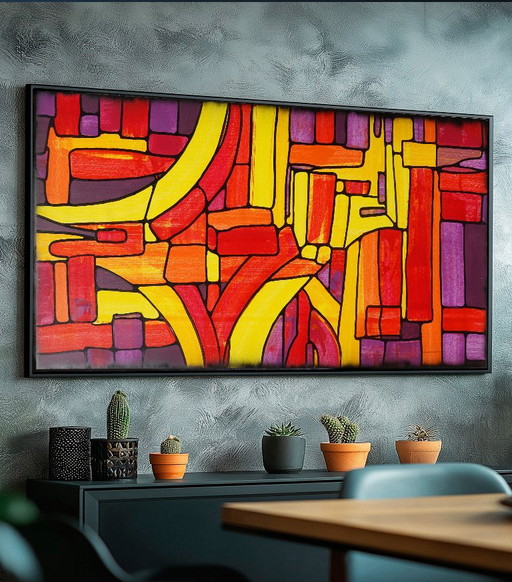 Abstract A1369 - Groot Origineel Schilderij