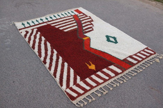 Tapis Rouge Berbère En Laine 200/270 – Wool (photo 4 of 8)