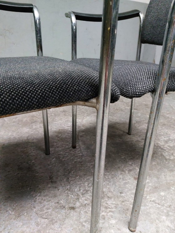 Image 1 of 2 x vintage gray armchairs