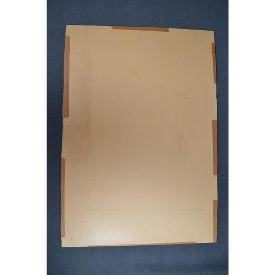 1950 Guillain Siroux “Visage Rose” Ritratto Modernista Francese Tecnica Mista – Dipinti e disegni, Paper (photo 11 of 11)