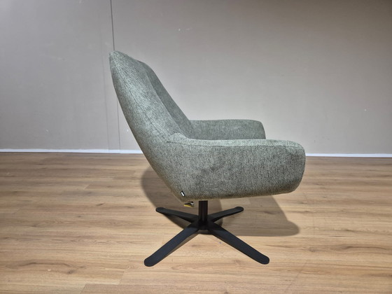 Image 1 of Montel Caesar - Swivel armchair - NEW - Green - Gray - Fabric