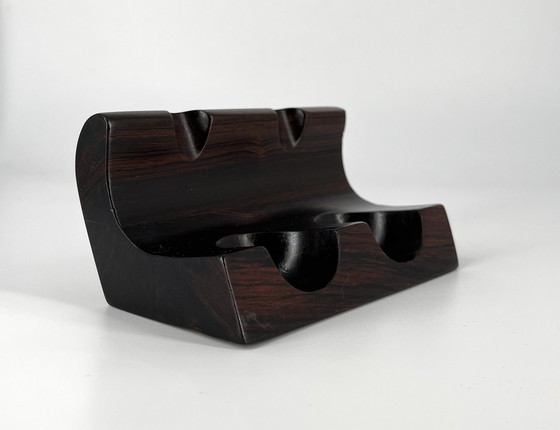 Image 1 of Porte-pipe Jean Gillon WoodArt MCM Mid Century Moderne Jacaranda Bois de rose