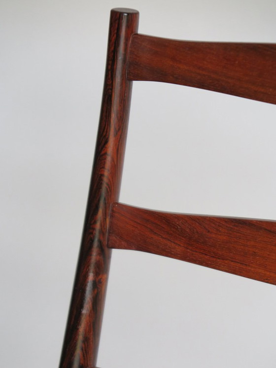 Sedie da pranzo in legno scuro di Arne Vodder, Danimarca, anni '60, set di 2, Mid Century Modern (foto 13 di 16)