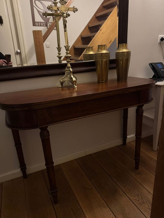 Image 1 of OAK SIDETABLE folding table - dining table WALL TABLE EICHHOLTZ