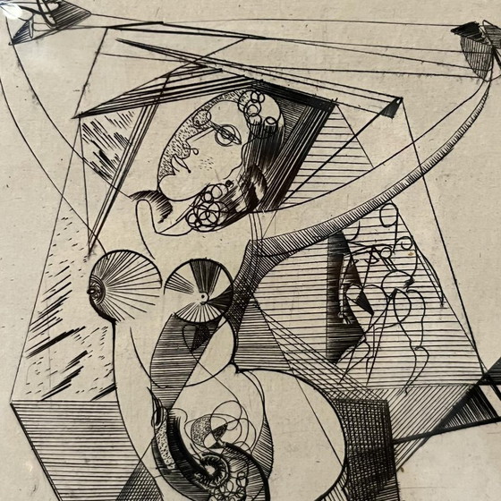 René Mels (Meulemans), Compositions, Gravures, 1945, Lot de 2 – Tirages d'art (photo 8 of 13)