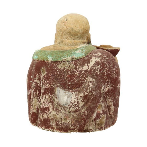 Image 1 of Grote Lachende Boeddha XL Hout
