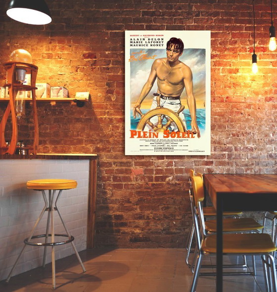Image 1 of Purple Noon, een film van René Clément, met in de hoofdrollen Alain Delon, Marie Laforêt en Maurice Ronet - Poster 70 x 100 cm