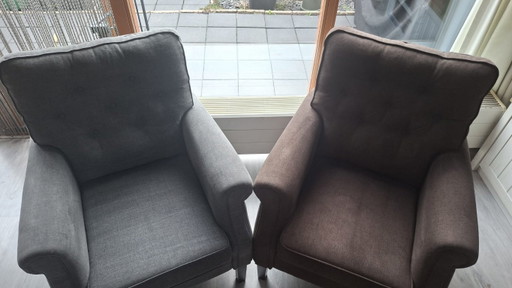 MEESTERWERK: Set van 2 Luxe Vidato Fauteuils –Showroommodellen – Landelijk Design – Nieuwstaat