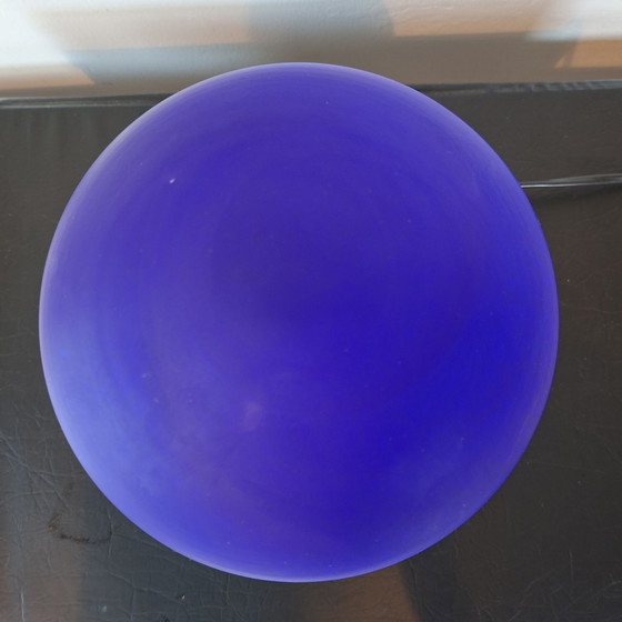 Image 1 of Atmospheric vintage glass mushroom table lamp