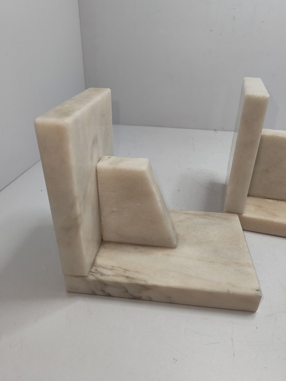 Art Deco Buchstützen Set – Dekorative Objekte, Marble (photo 7 of 8)