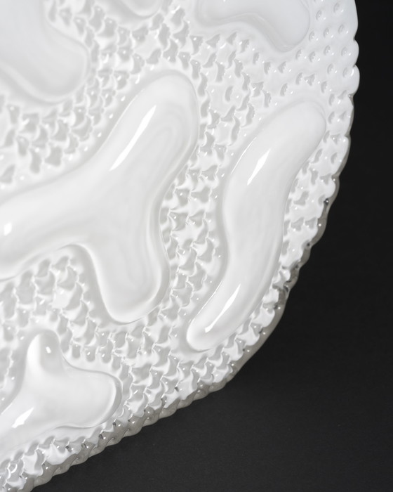 Image 1 of Kristallglaswerk Hirschberg Vase en verre à bulles Retro Space-age Pop-art