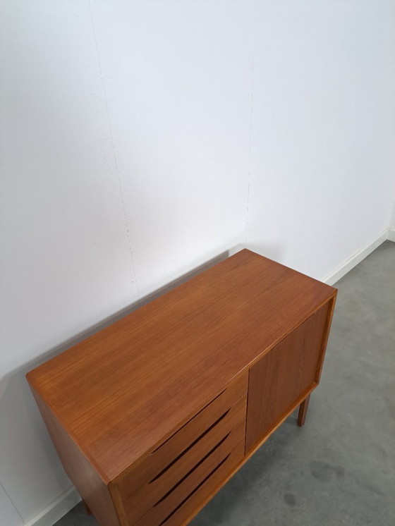 Image 1 of Teak Danish sideboard with drawers vintage